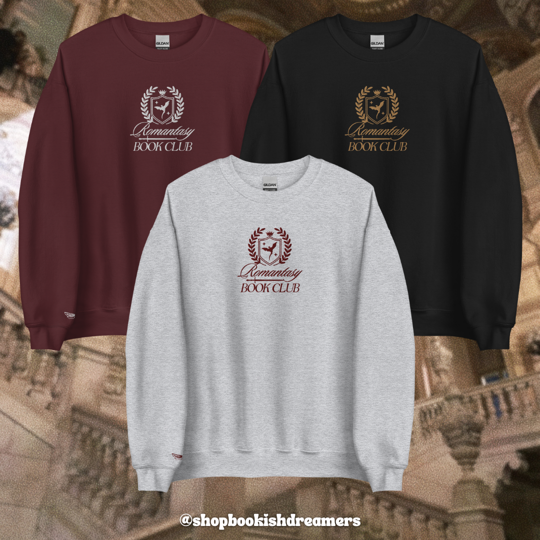 ROMANTASY BOOK CLUB EMBROIDERED CREWNECK