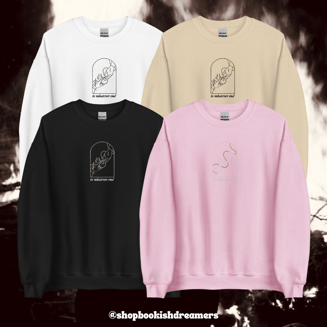 INVISIBLE STRING X ROWAELIN EMBROIDERED CREWNECK