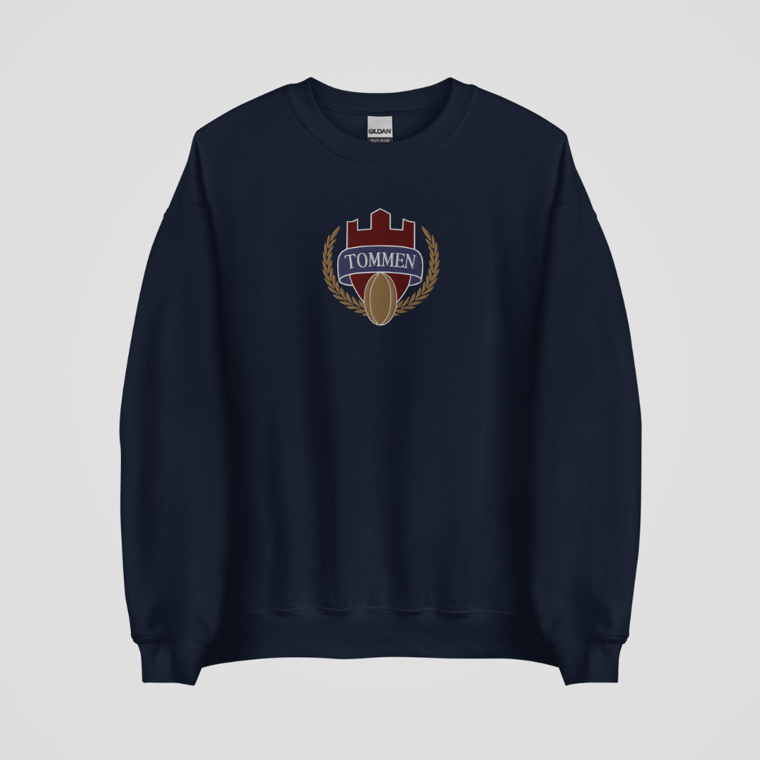 TOMMEN COLLEGE EMBROIDERED CREWNECK
