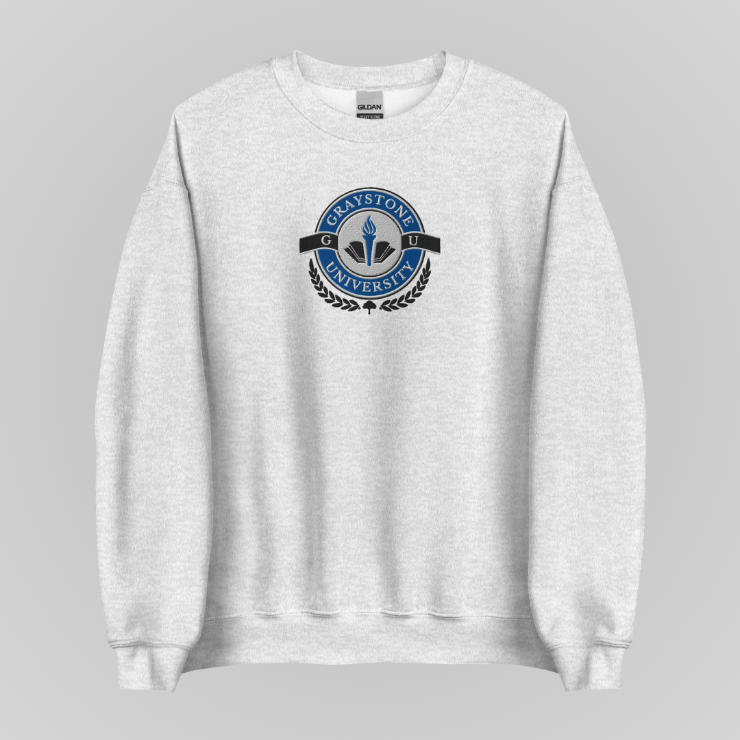 GRAYSTONE UNIVERSITY EMBROIDERED CREWNECK