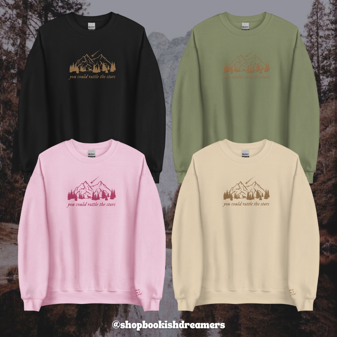 RATTLE THE STARS EMBROIDERED CREWNECK