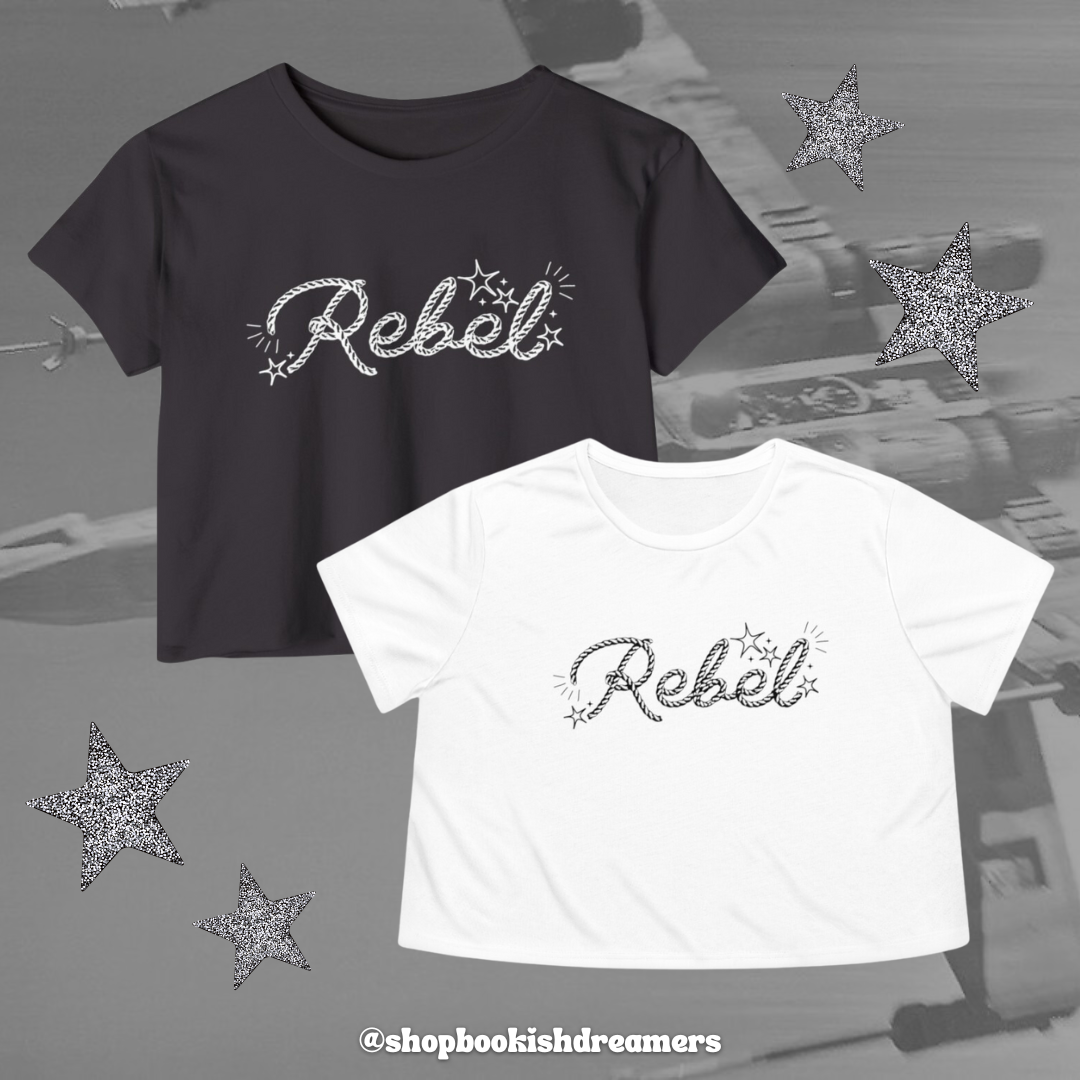 REBEL COWBOY CROP TEE