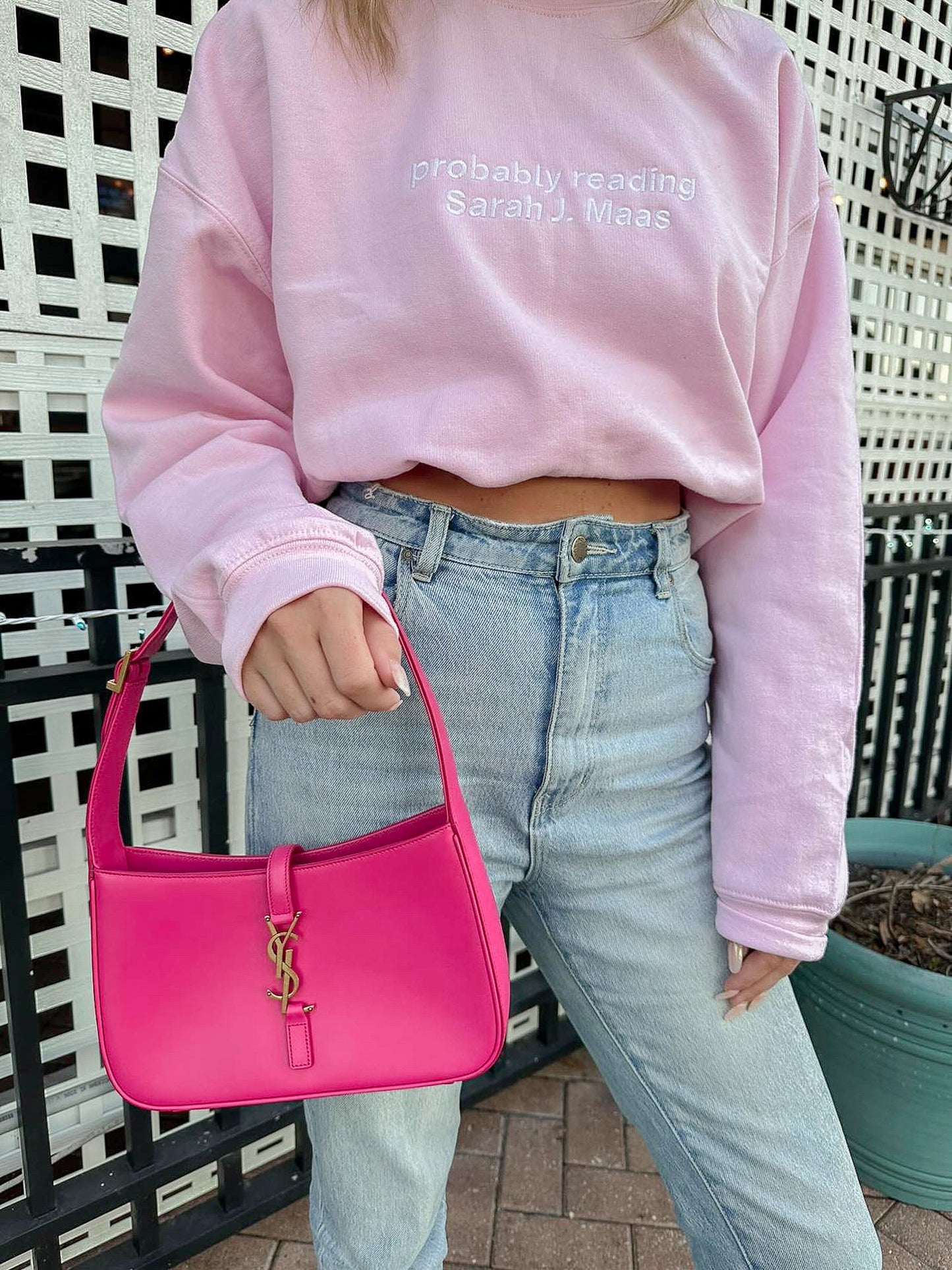 PROBABLY READING SJM EMBROIDERED CREWNECK