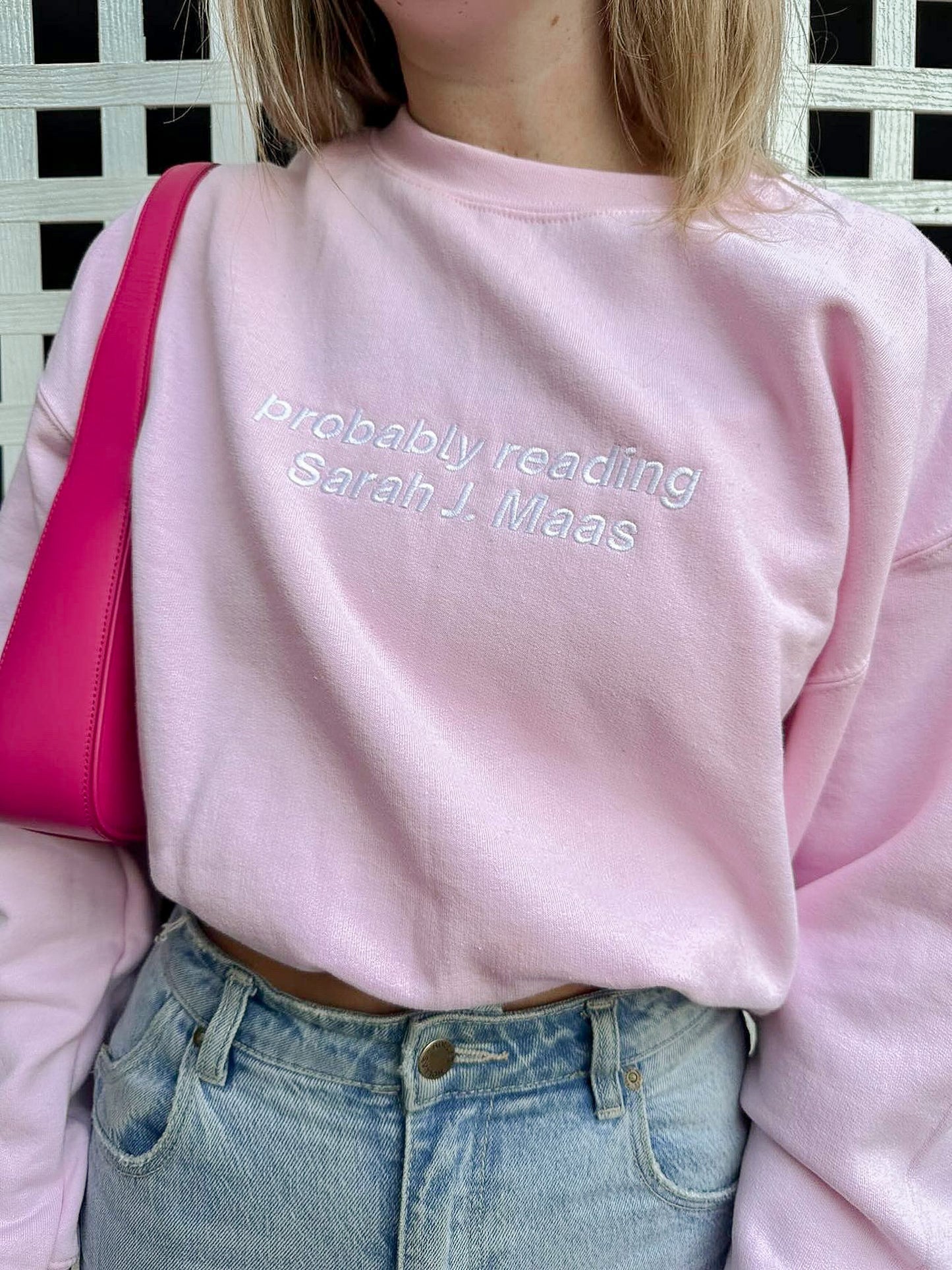 PROBABLY READING SJM EMBROIDERED CREWNECK