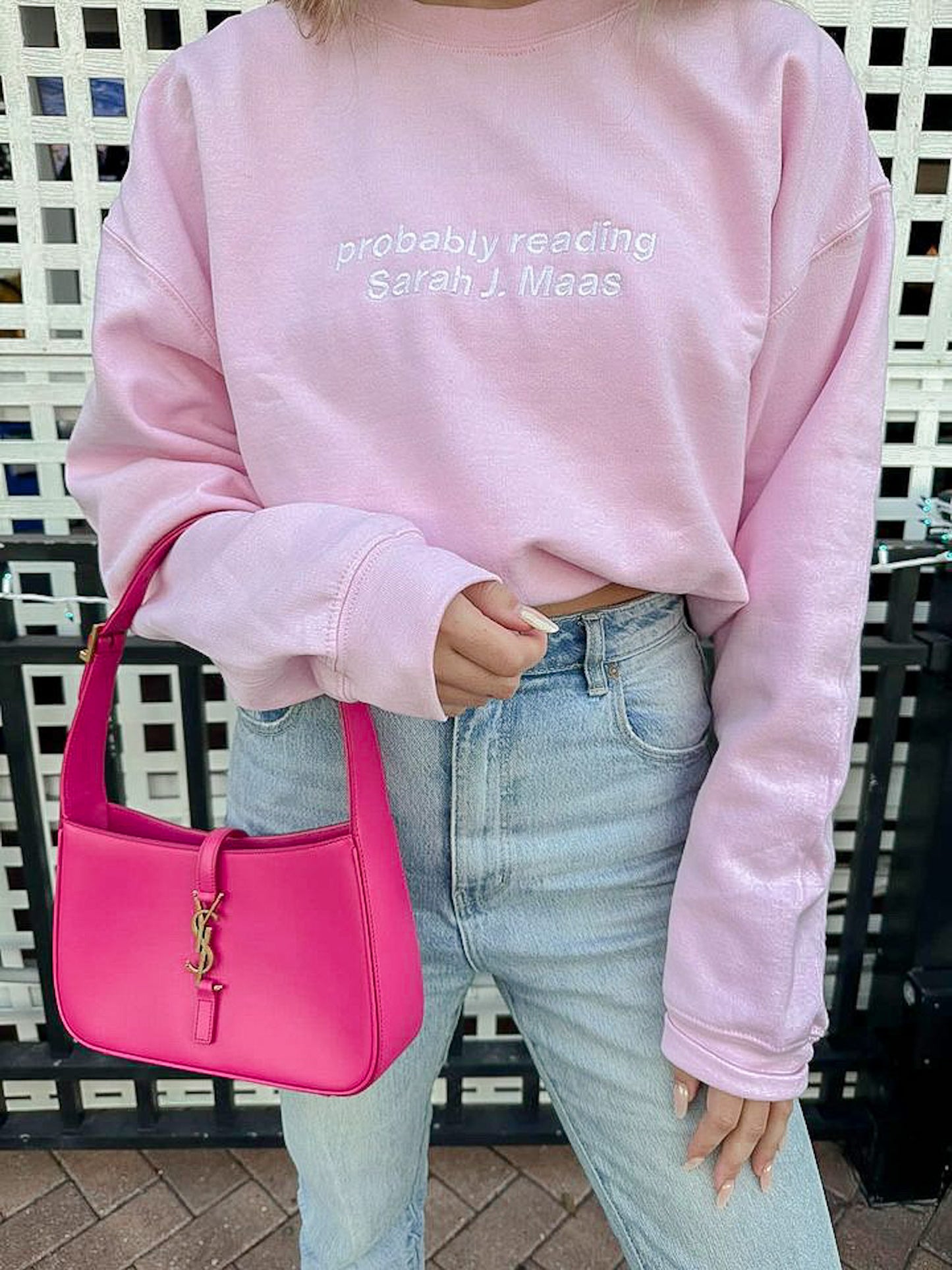 PROBABLY READING SJM EMBROIDERED CREWNECK