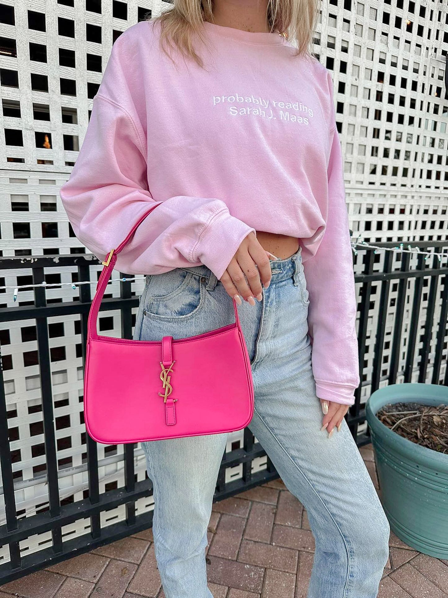 PROBABLY READING SJM EMBROIDERED CREWNECK