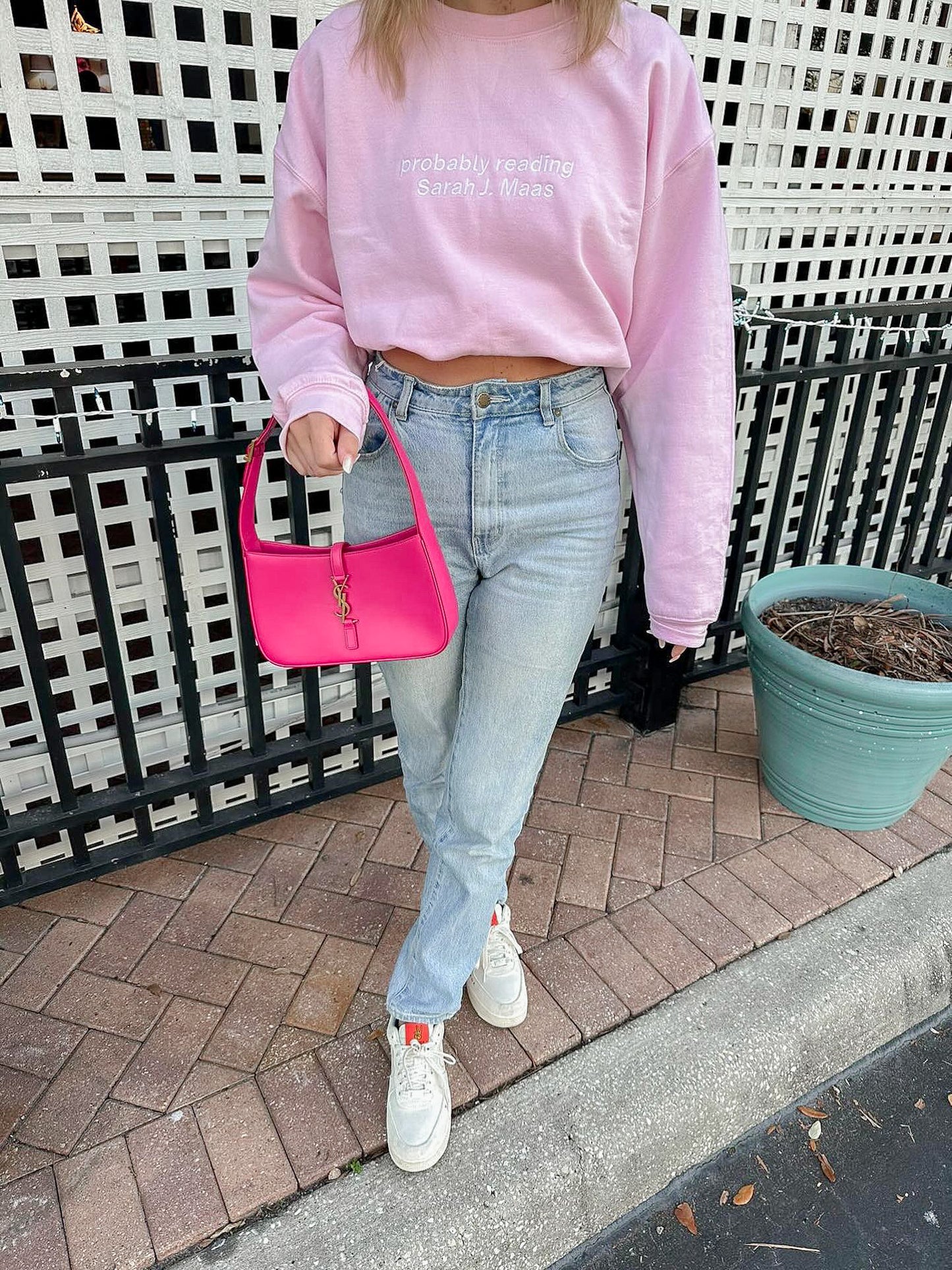 PROBABLY READING SJM EMBROIDERED CREWNECK
