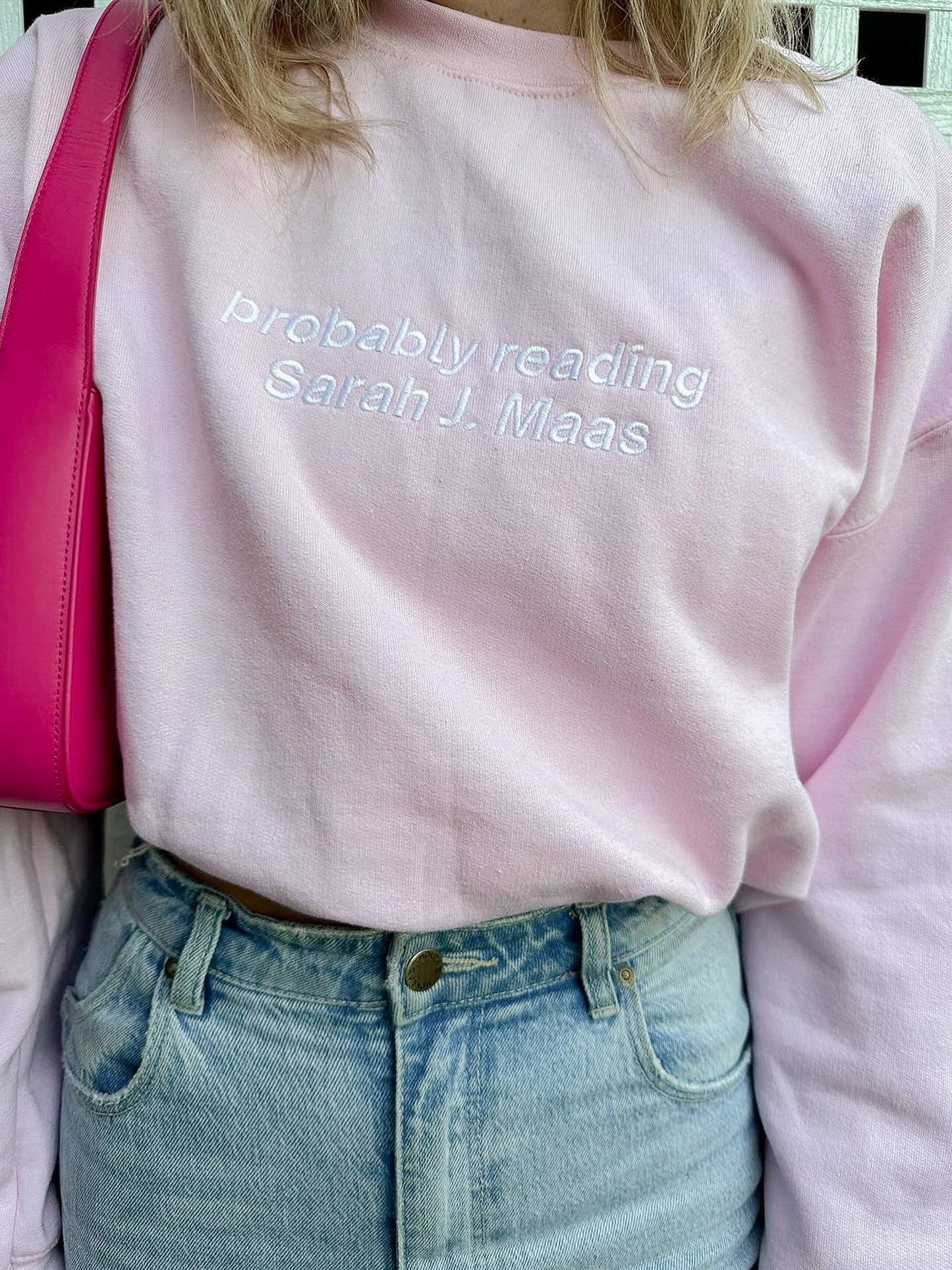 PROBABLY READING SJM EMBROIDERED CREWNECK