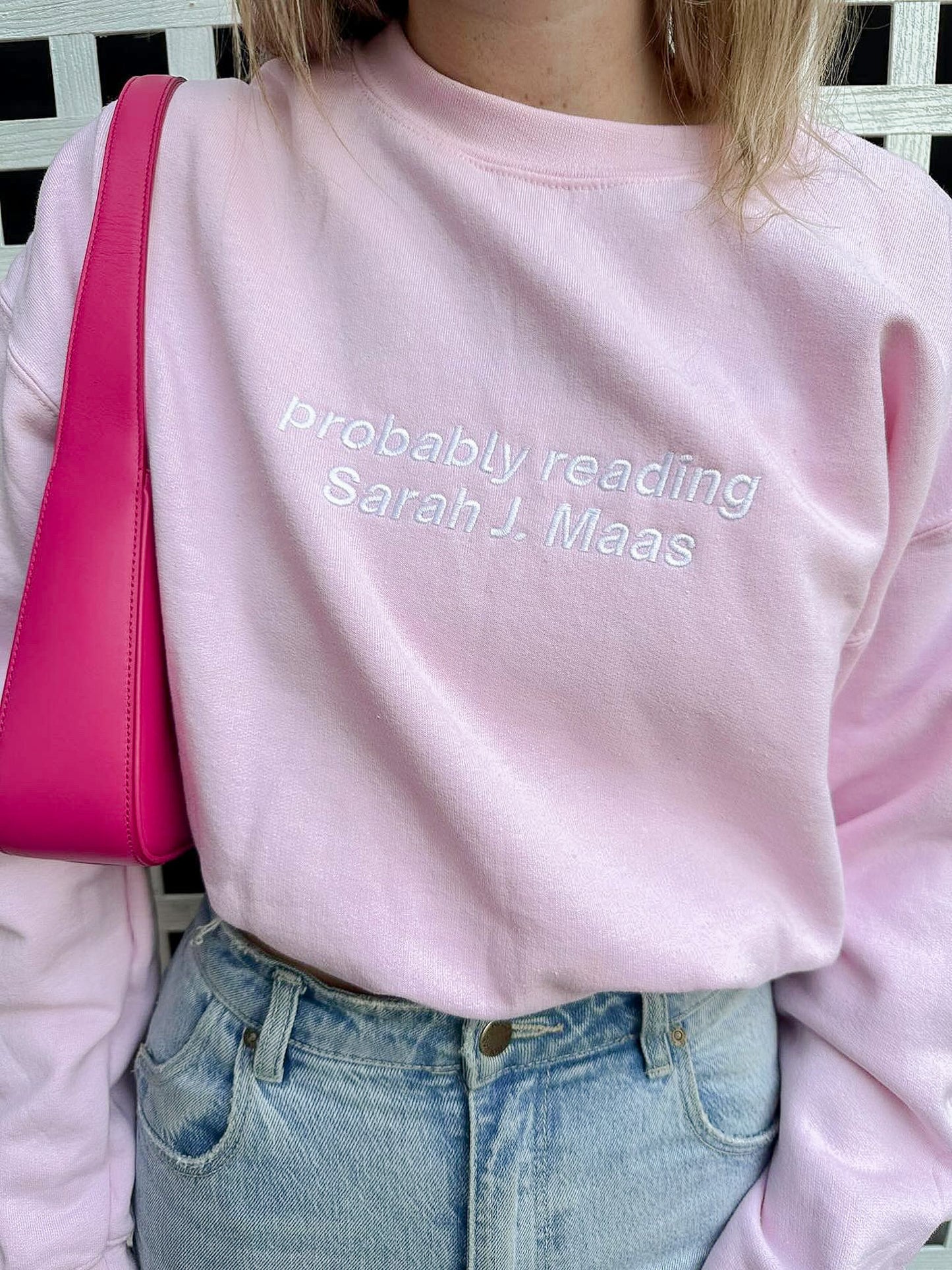 PROBABLY READING SJM EMBROIDERED CREWNECK