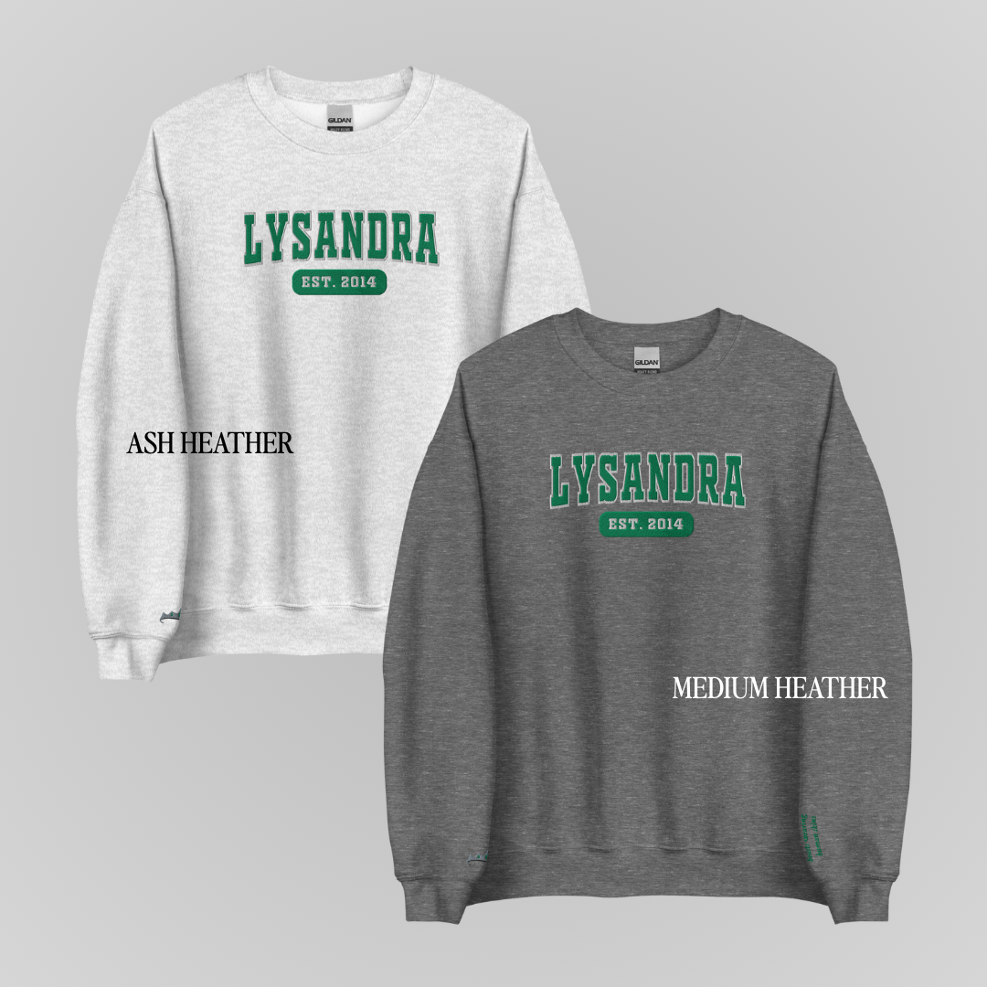 THRONE OF GLASS COLLEGIATE EMBROIDERED CREWNECKS *LYSANDRA ENNAR EDITION