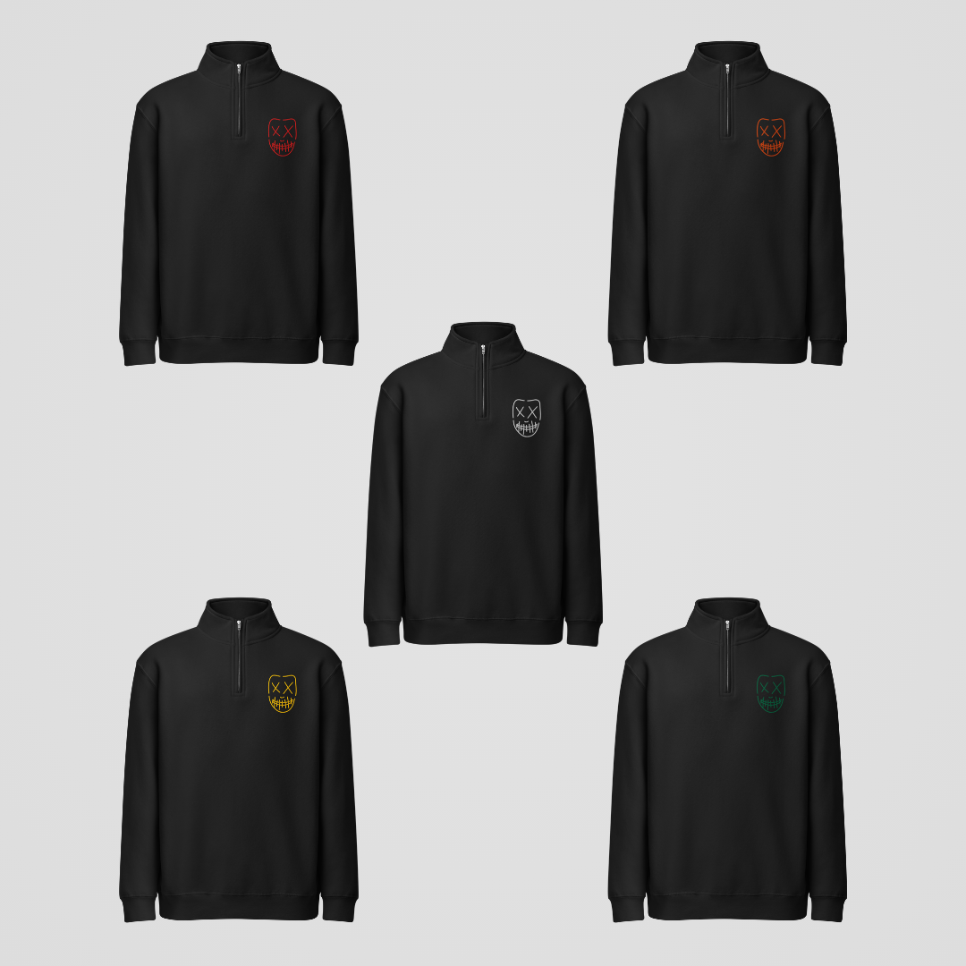 HEATHENS QUARTER-ZIP SWEATERS