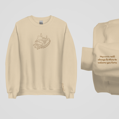 WELCOME YOU HOME EMBROIDERED CREWNECK