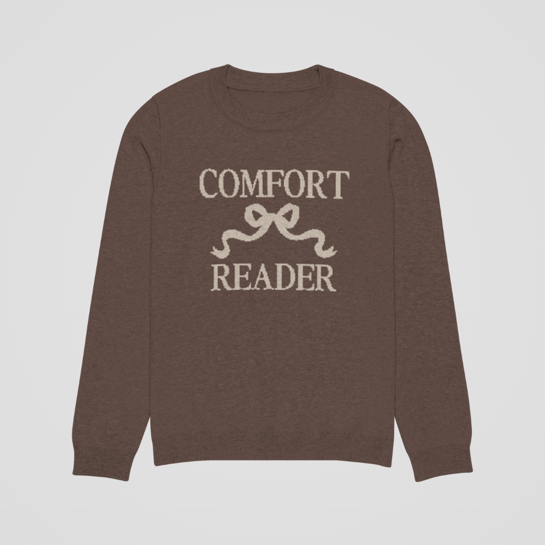 COMFORT READER KNIT SWEATER