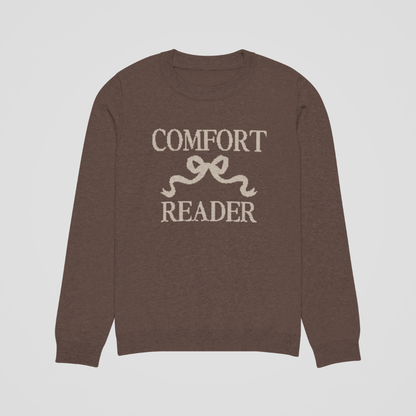 COMFORT READER KNIT SWEATER