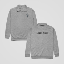 Load image into Gallery viewer, CALL OF THE VOID EMBROIDERED FLEECE QUARTER-ZIP JACKET
