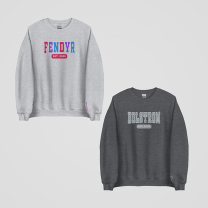 CRESCENT CITY COLLEGIATE EMBROIDERED CREWNECKS *ITHAN x DANIKA (PACK OF WOLVES) EDITION