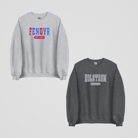 CRESCENT CITY COLLEGIATE EMBROIDERED CREWNECKS *ITHAN x DANIKA (PACK OF WOLVES) EDITION