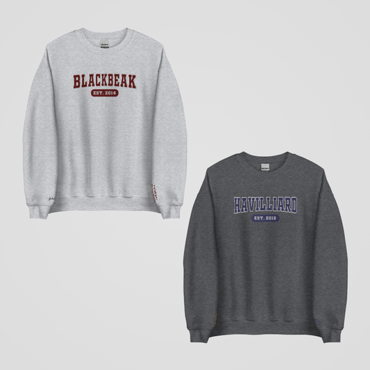 THRONE OF GLASS COLLEGIATE EMBROIDERED CREWNECKS *DORIAN x MANON EDITION