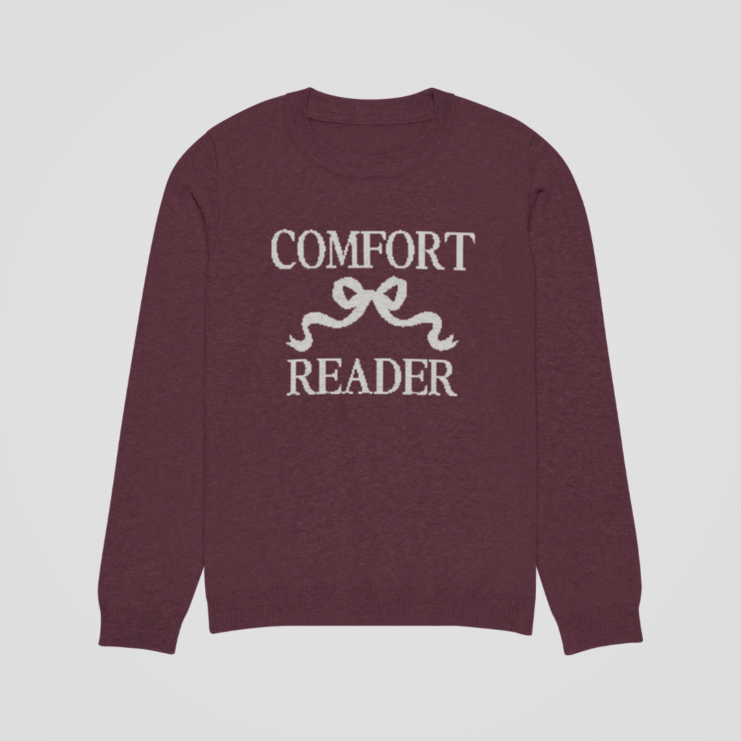 COMFORT READER KNIT SWEATER