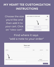 Load image into Gallery viewer, MY HEART BELONGS TO TEE *CUSTOM

