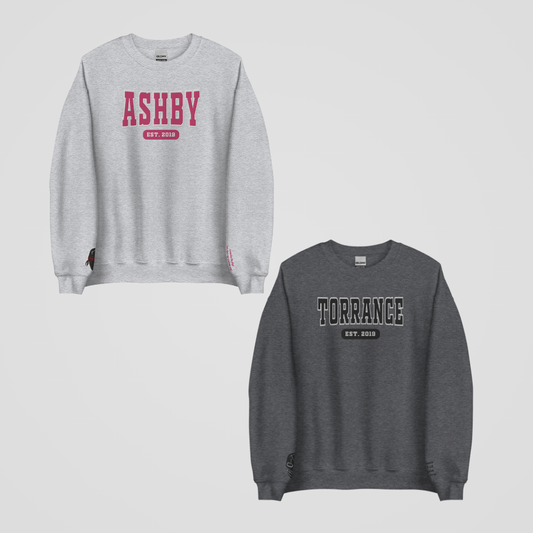 DEVIL'S NIGHT COLLEGIATE EMBROIDERED CREWNECKS *DAMON x WINTER EDITION