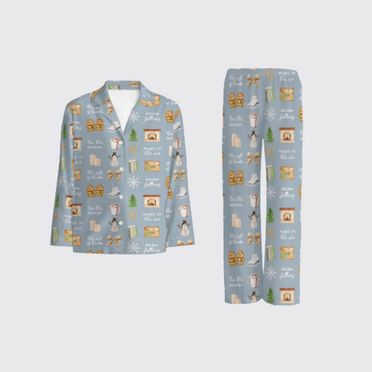 BOOKISH GIRL WINTER PAJAMA PANTS SET