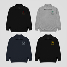 Load image into Gallery viewer, WIZARD HOUSE EMBROIDERED FLEECE QUARTER-ZIP JACKET
