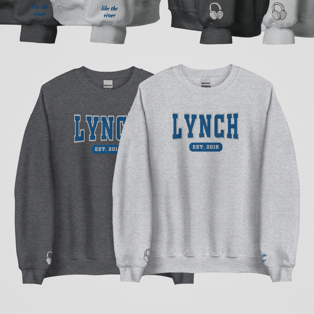 COLLEGIATE EMBROIDERED CREWNECKS *GIRLS OF TOMMEN EDITION