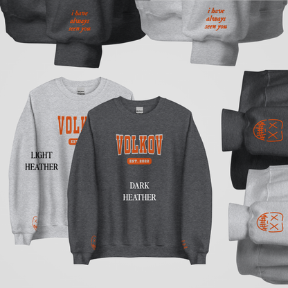 LEGACY OF GODS COLLEGIATE EMBROIDERED CREWNECKS *JEREMY x CECILY EDITION