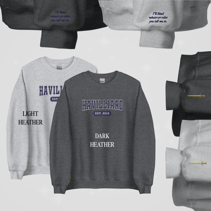 THRONE OF GLASS COLLEGIATE EMBROIDERED CREWNECKS *DORIAN x MANON EDITION
