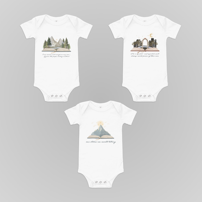 SARAH J MAAS BOOK WORLDS BABY ONESIES