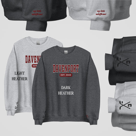 VIPERS COLLEGIATE EMBROIDERED CREWNECKS *KANE x DAHLIA EDITION