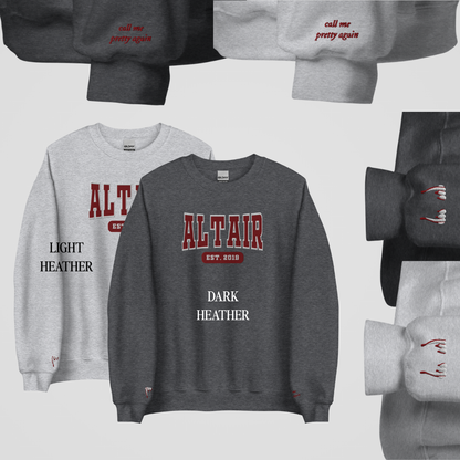 ZODIAC ACADEMY COLLEGIATE EMBROIDERED CREWNECKS *SETH x CALEB EDITION