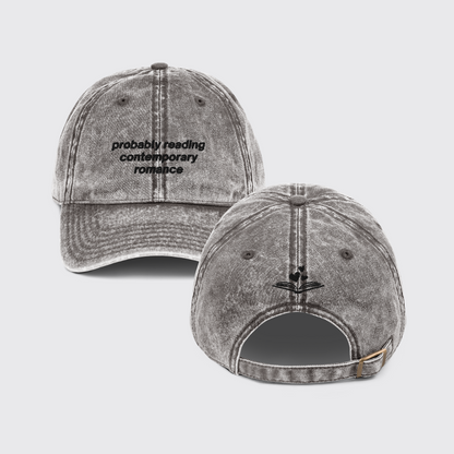 PROBABLY READING CONTEMPORARY ROMANCE HAT