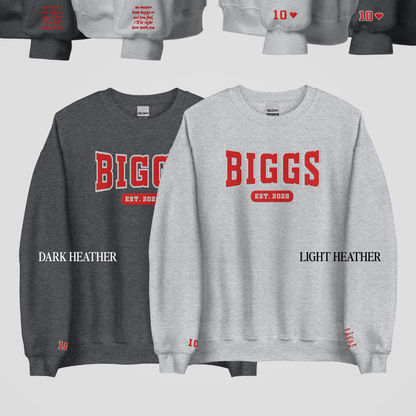 TOMMEN COLLEGIATE EMBROIDERED CREWNECKS *HUGHIE x LIZZIE EDITION