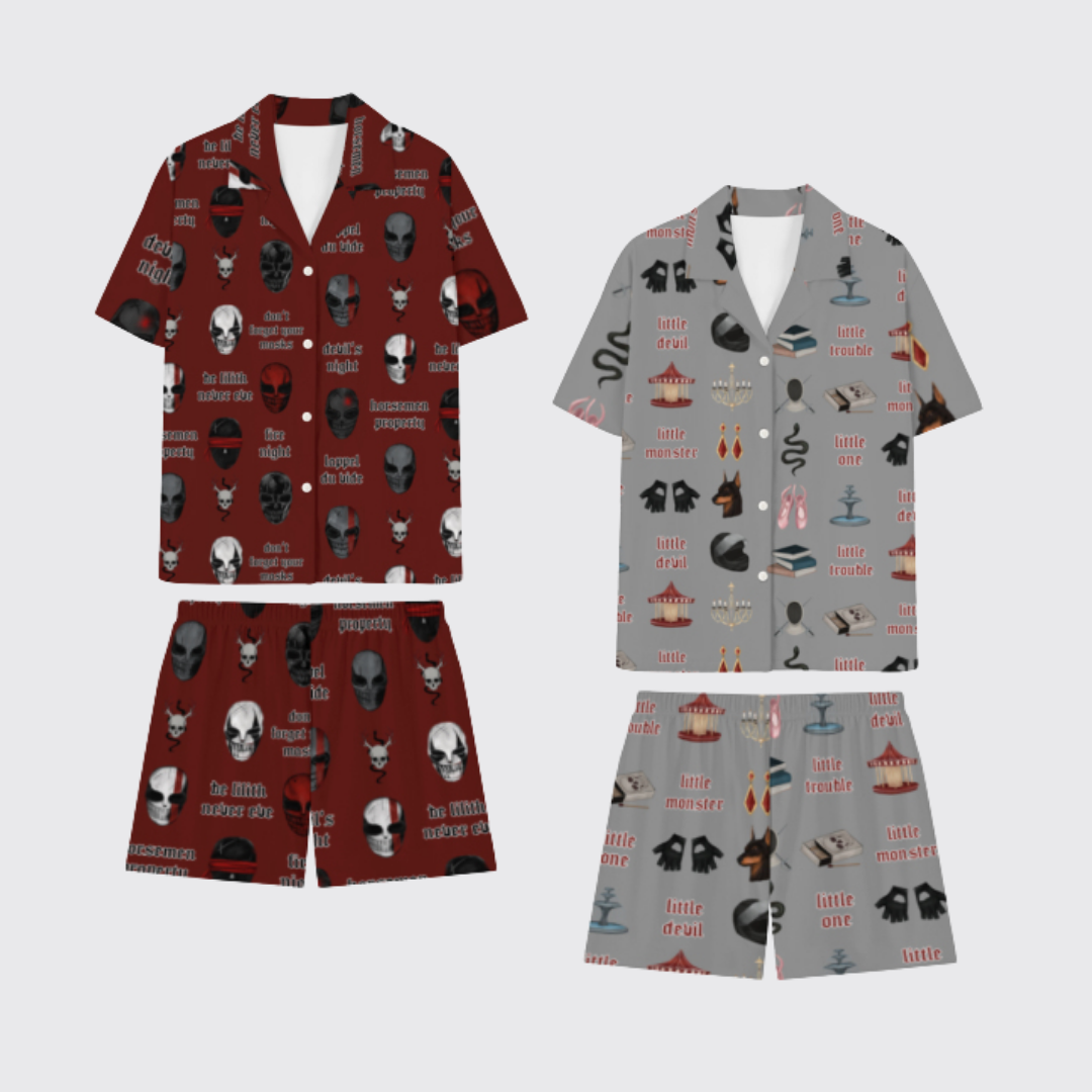 DEVIL'S NIGHT PAJAMA SHORTS SETS