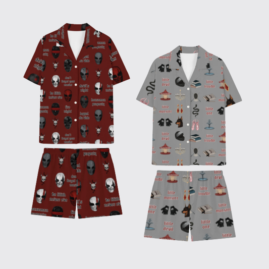 DEVIL'S NIGHT PAJAMA SHORTS SETS