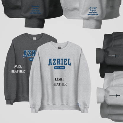 ACOTAR COLLEGIATE EMBROIDERED CREWNECKS *AZRIEL x GWYN EDITION