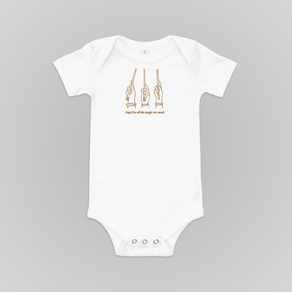 LONG LIVE EMBROIDERED BABY ONESIE