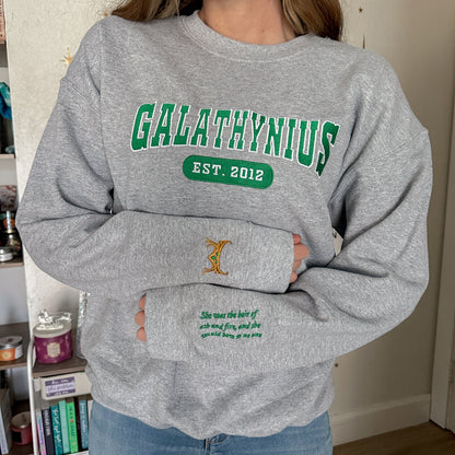 SJM COLLEGIATE EMBROIDERED CREWNECK *TOG FEMALE LEADS EDITION