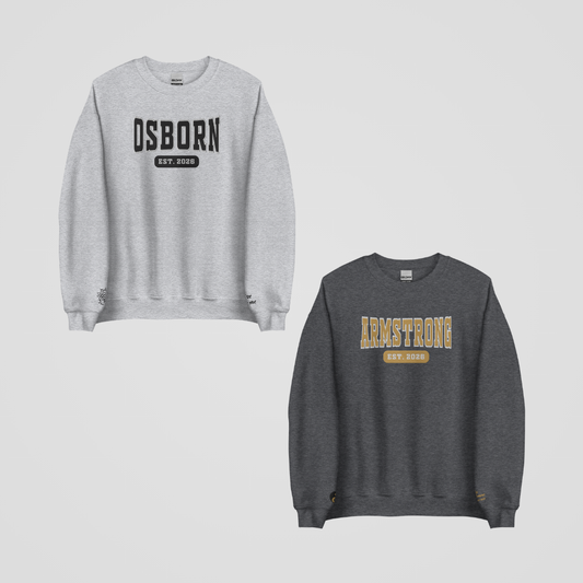 VIPERS COLLEGIATE EMBROIDERED CREWNECKS *MARCUS x PRESTON EDITION