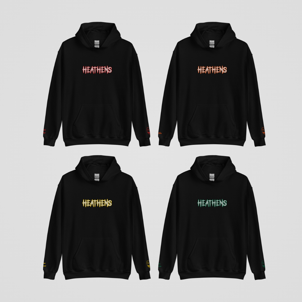 HEATHENS EMBROIDERED HOODIE