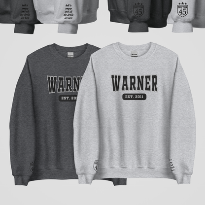 COLLEGIATE EMBROIDERED CREWNECK *WARNER EDITION