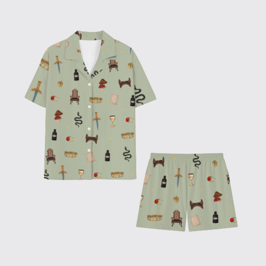 CRUEL PRINCE PAJAMA SHORTS SET