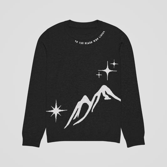 TO THE STARS WHO LISTEN KNIT SWEATER