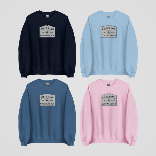 COUSINS EMBROIDERED CREWNECK