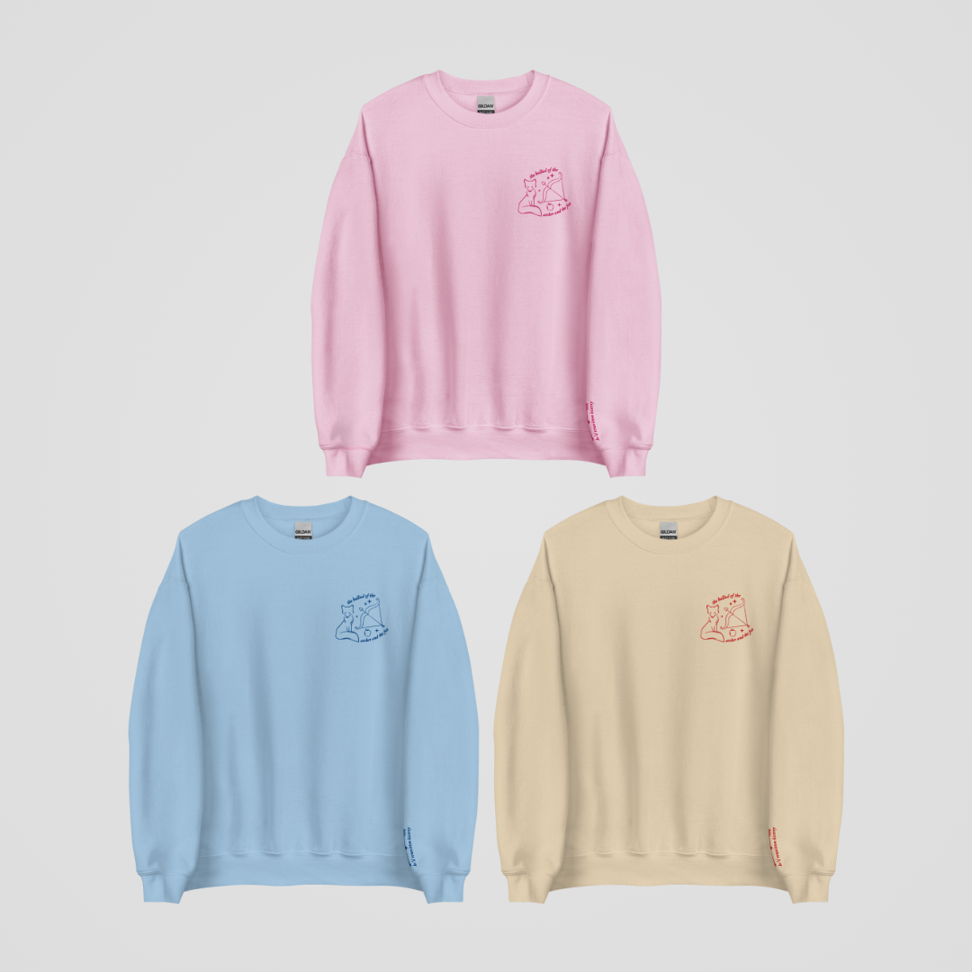 THE ARCHER AND THE FOX EMBROIDERED CREWNECK