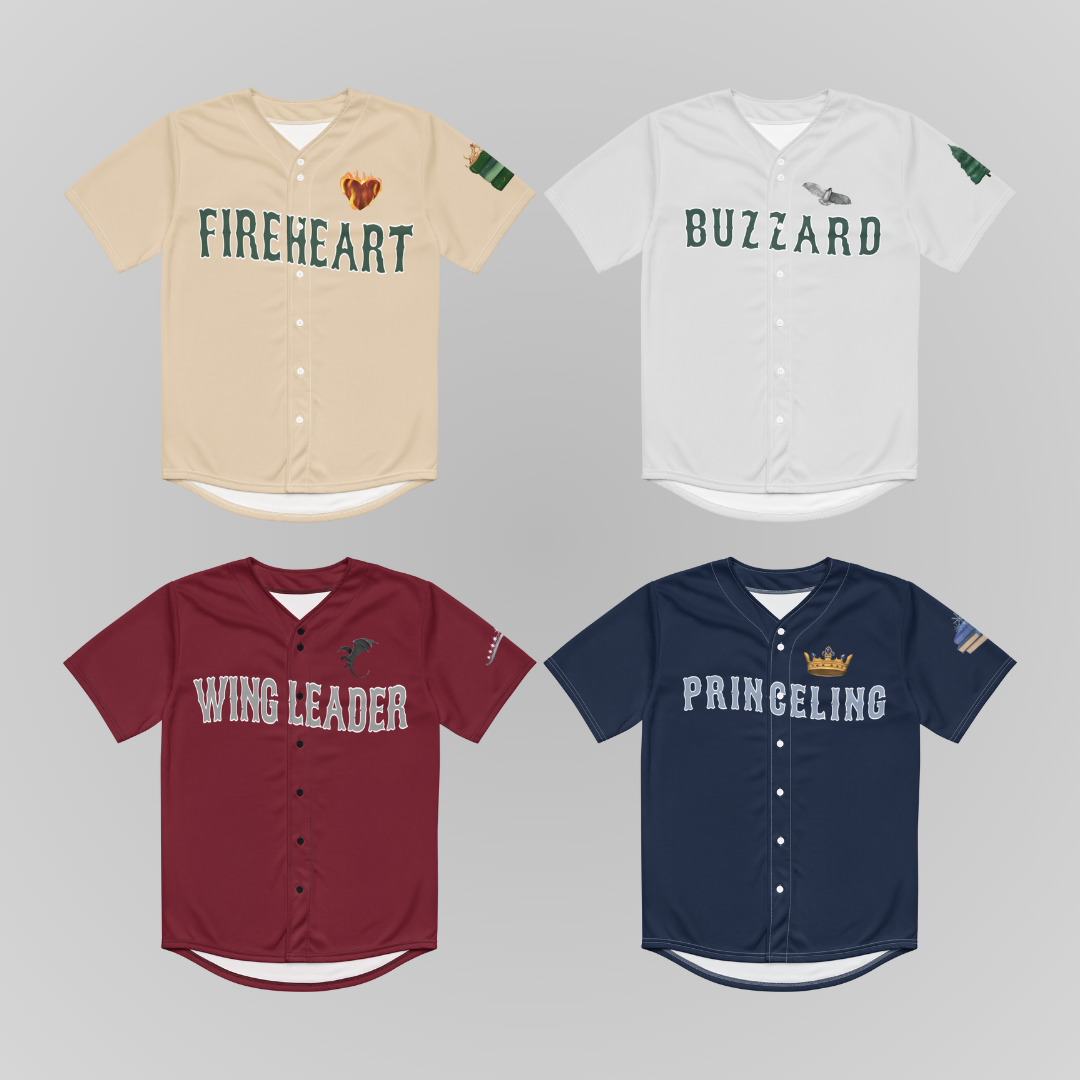 THRONE OF GLASS BASEBALL JERSEYS