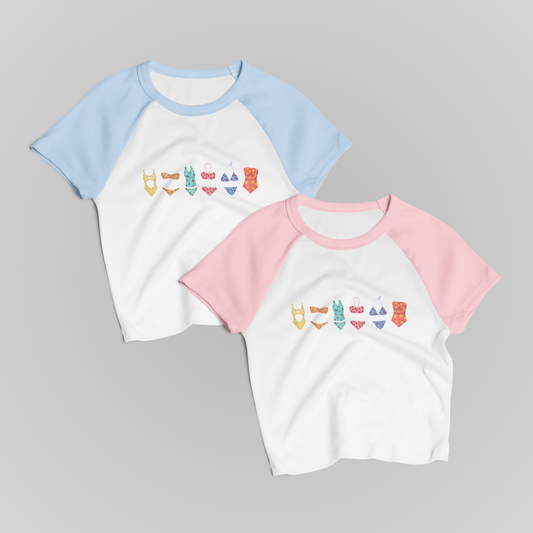 EMHEN BIKINIS RAGLAN BABY TEES