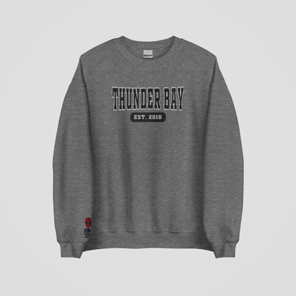 DEVIL'S NIGHT COLLEGIATE EMBROIDERED CREWNECKS *THUNDER BAY EDITION